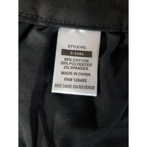 Litz Women's Premium Medium Denim Black Jean Button Down Stretch Mini Skirt - Picture 9 of 11